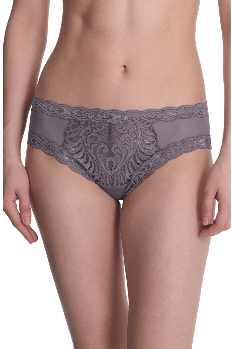 Feathers Lace Hipster, Main, color, Nickel