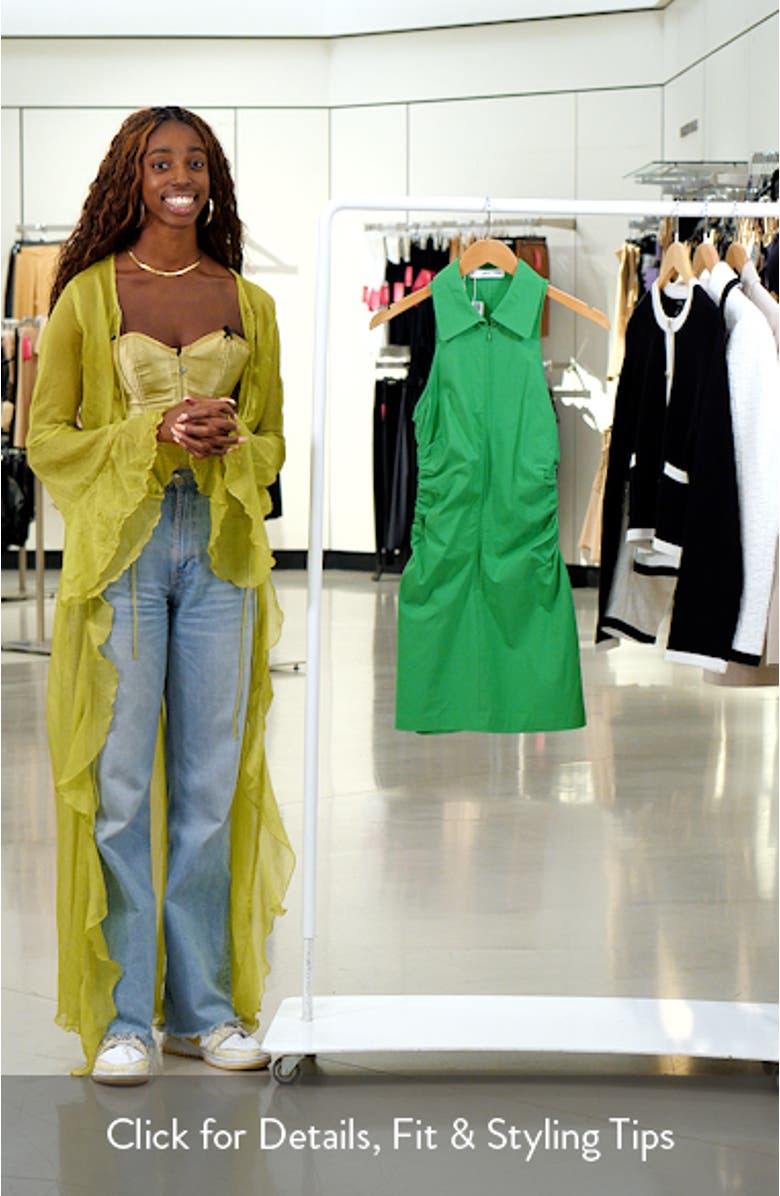 Sleeveless Zip Shirtdress, sales video thumbnail