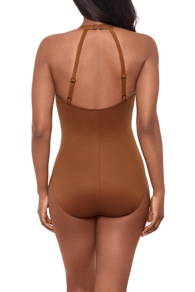 Wrapsody One-Piece Swimsuit, Alternate, color, BNZ