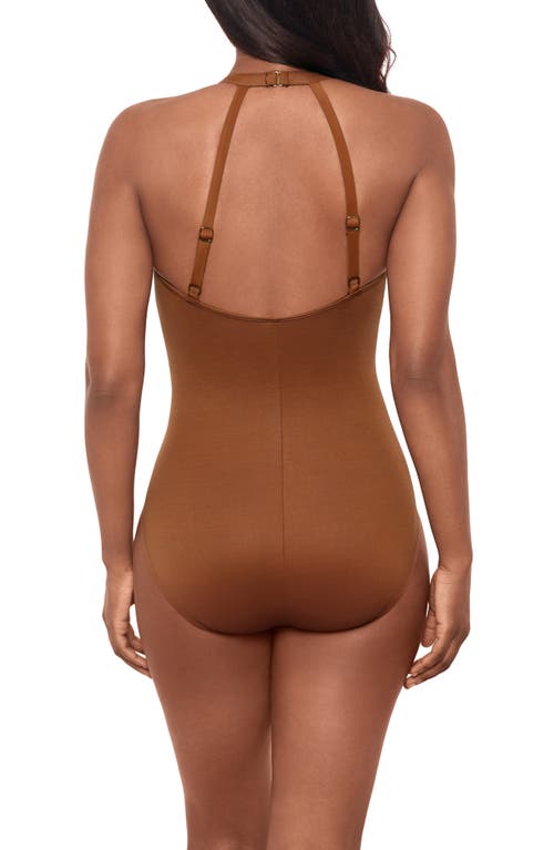 Miraclesuit ® Wrapsody One-piece Swimsuit In Bronze Brown