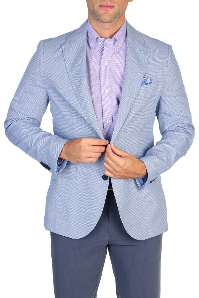Minihoundstooth Sport Coat, Alternate, color, BLUE