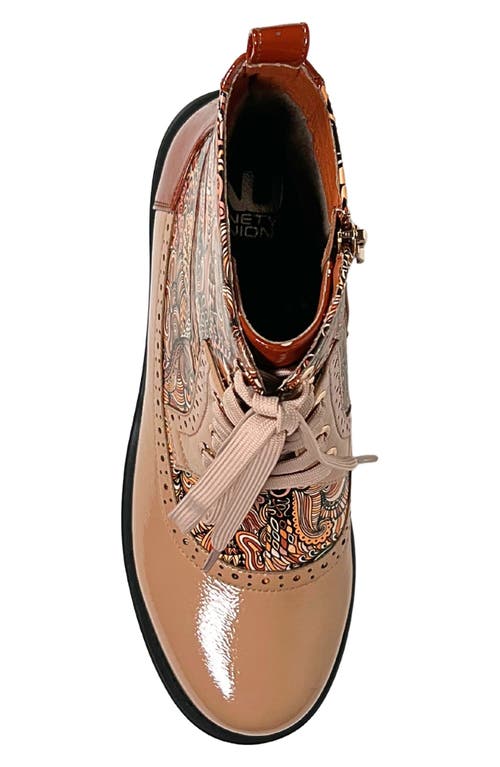 Ninety Union Mixed Print Lace-up Boot