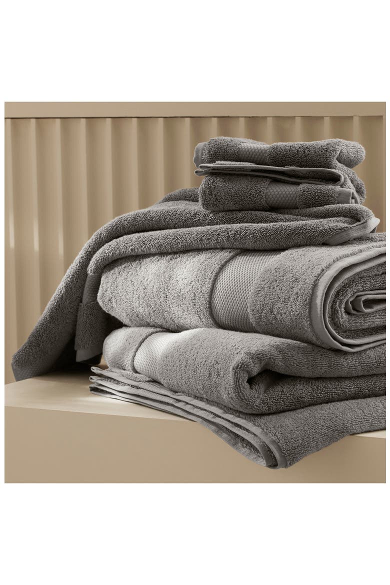 Plush 6-Piece Organic Cotton Bath Towel Set, Alternate, color, STONE