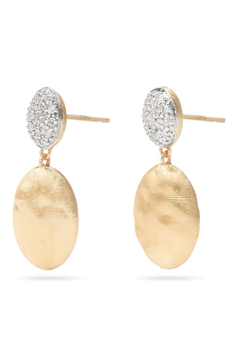 Siviglia 18K Yellow Gold & Diamond Drop Earrings, Alternate, color, YELLOW GOLD