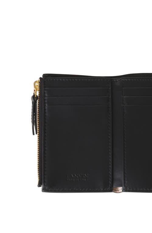 Lanvin Concerto Arpege Leather Wallet In Black