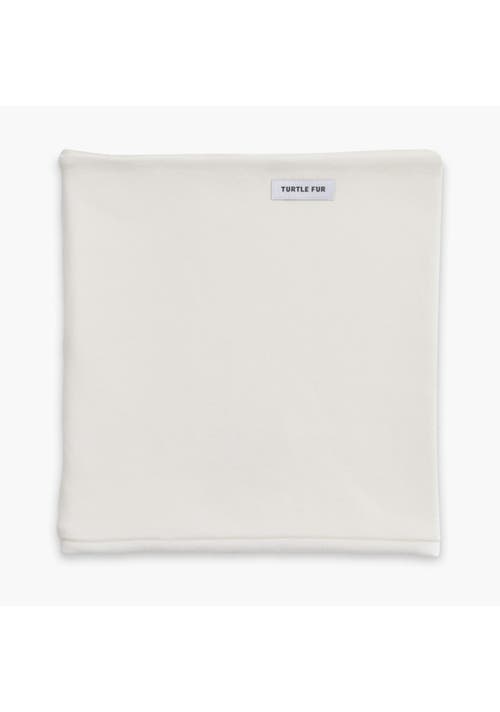 Turtle Fur Luxe Double-layer Neck Warmer In White
