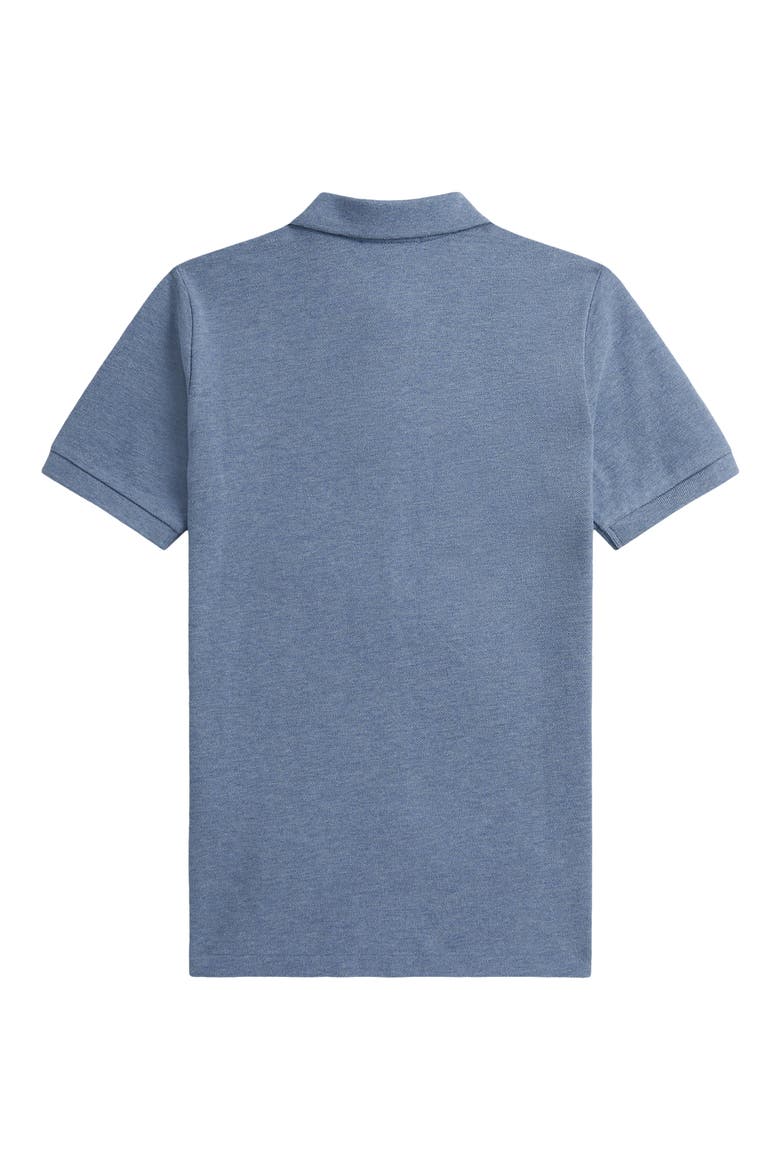 Kids' Cotton Mesh Polo, Alternate, color, BLUE