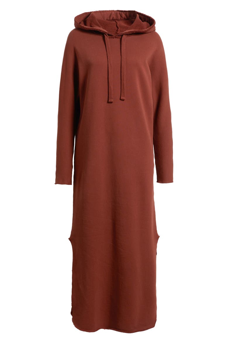 James Long Sleeve Hooded Cape Dress, Alternate, color, REDWOOD
