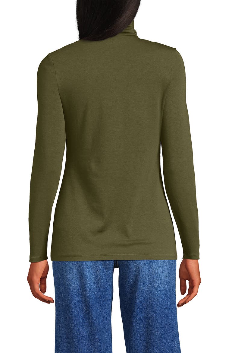 Lightweight Jersey Long Sleeve Turtleneck, Alternate, color, Olive Drab