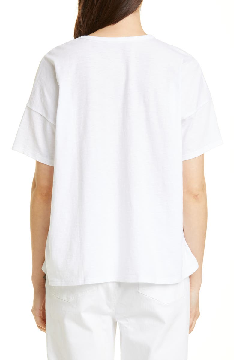 Eileen Fisher Boxy Crewneck Organic Cotton T-Shirt, Alternate, color, 