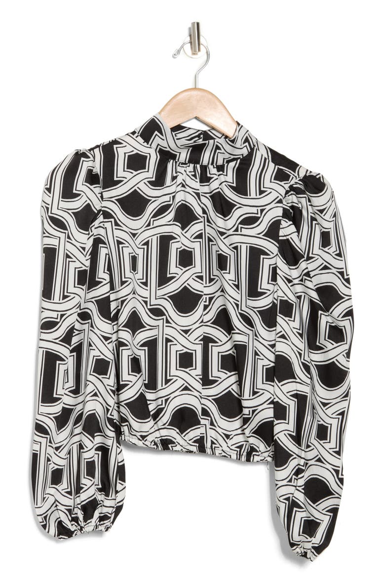 Seraphine Long Sleeve Mock Neck Top, Alternate, color, FRAMED GEO