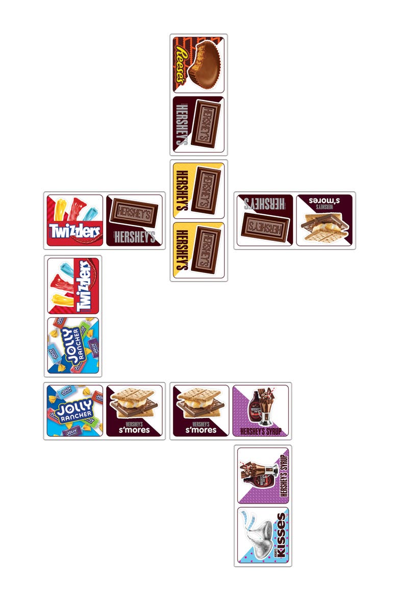 Hershey's Picture Dominoes, Alternate, color, Multicolor