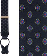 Trafalgar Luxe Diamond Elastic Button End Suspenders