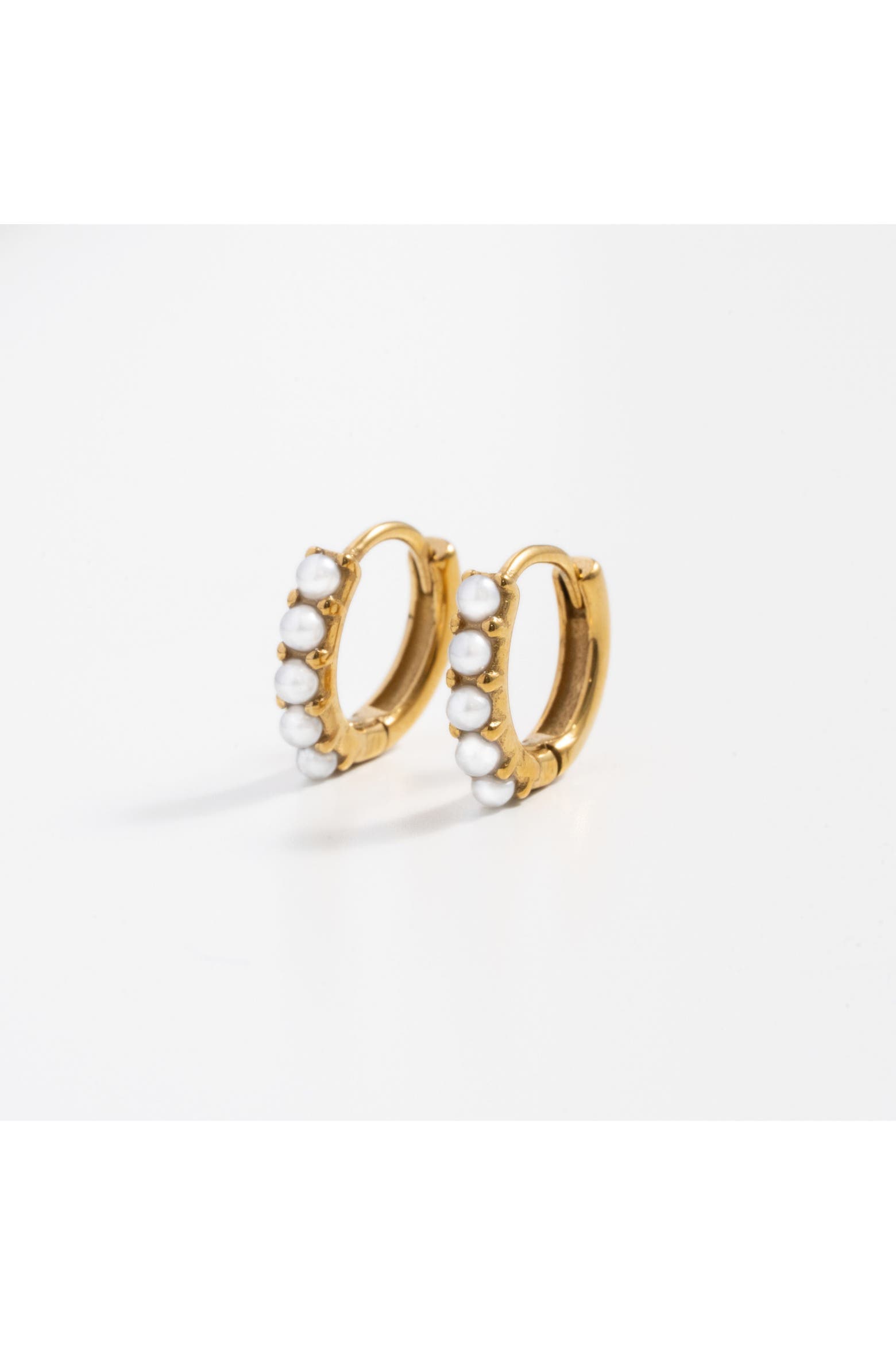 Pip Quantity Pip Pop Dainty Pearl Hypoallergenic Hoop Earrings | Nordstrom