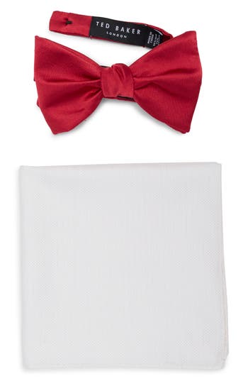 TED BAKER TED BAKER LONDON BOW TIE & POCKET SQUARE BOX SET 