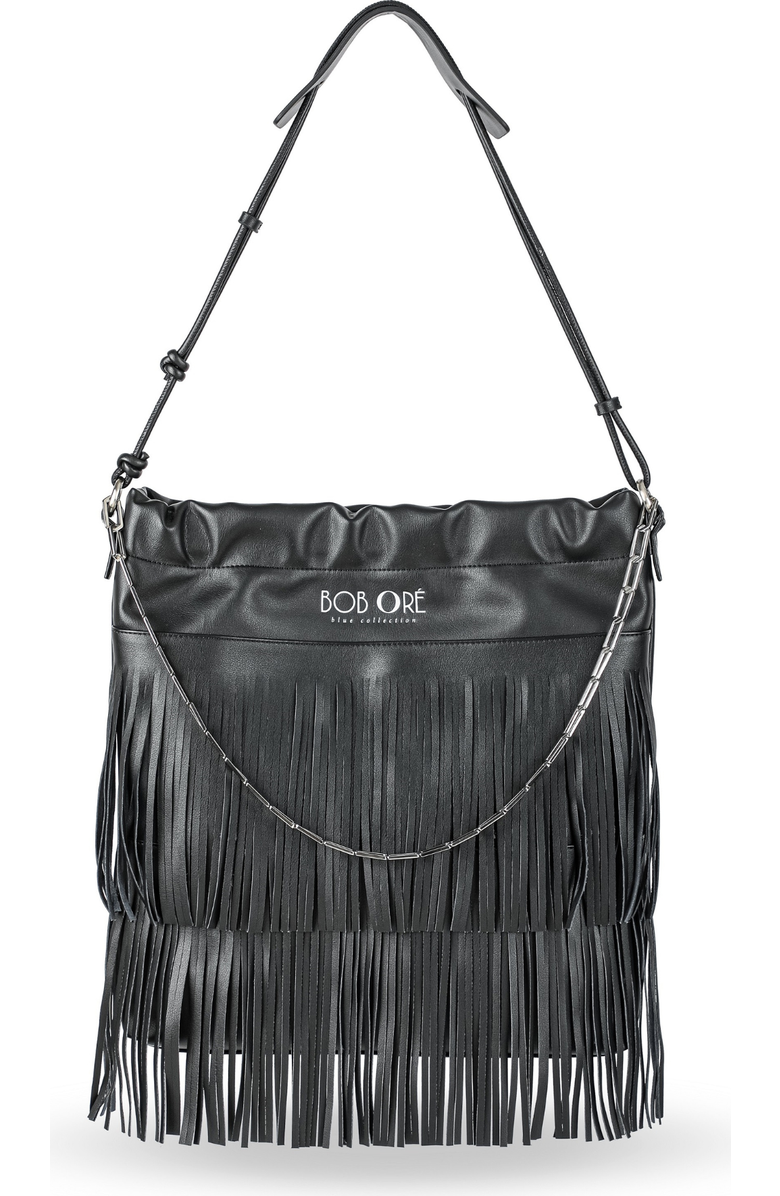 Bob Oré Blue Collection Harper Shoulder bag, Main, color, Black