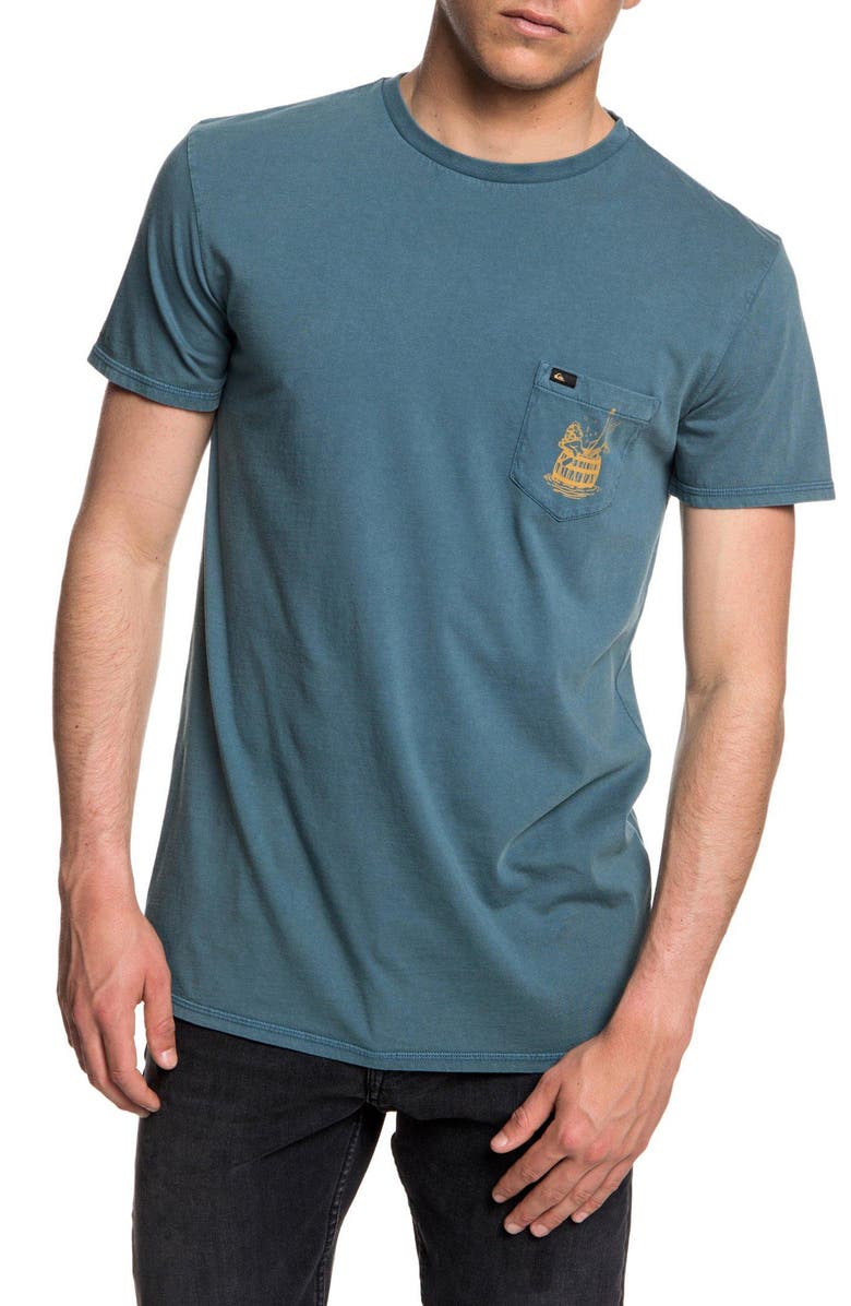Quiksilver Gettin' Barreled Graphic Pocket T-Shirt, Main, color, 