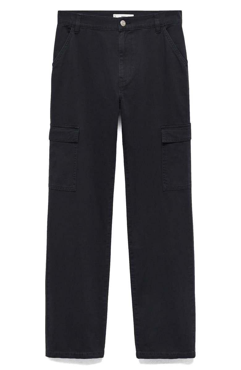 MANGO Cargo Straight Leg Jeans, Alternate, color, 