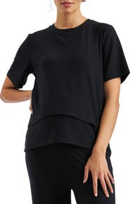 Ripe Maternity Mike Rib Nursing Top