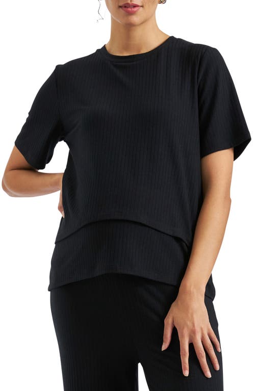 RIPE MATERNITY RIPE MATERNITY MIKE RIB MATERNITY/NURSING T-SHIRT