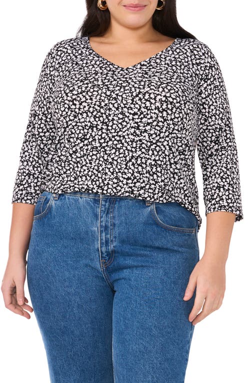 VINCE CAMUTO VINCE CAMUTO FLORAL PRINT TOP