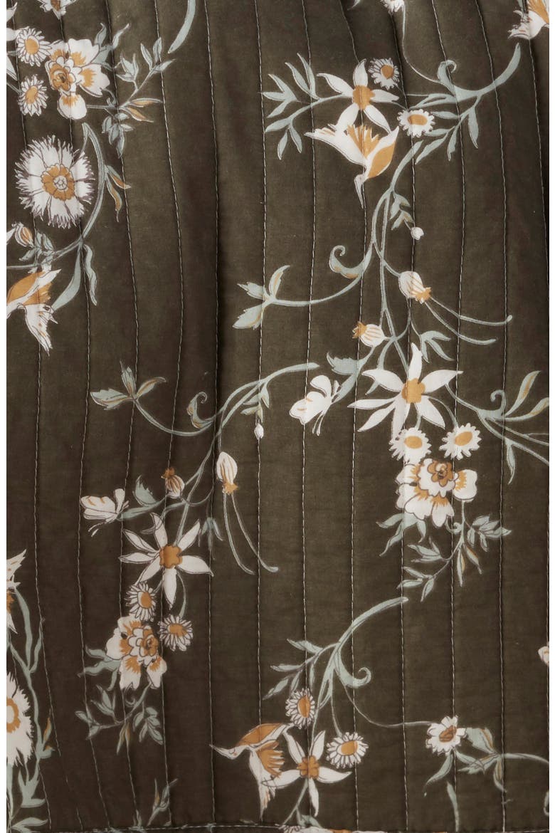 Reversible Print Quilt & Sham Set, Alternate, color, OLIVE SARMA FLORAL