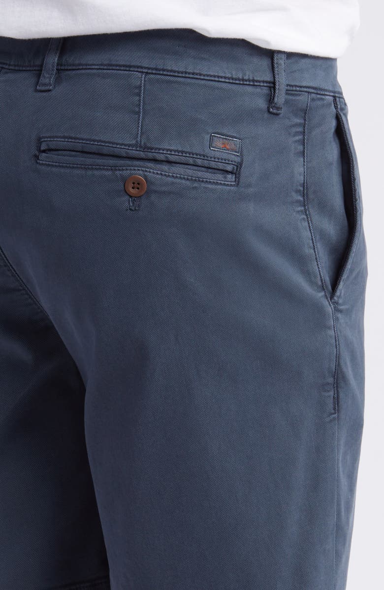 Faherty Coastline 8-Inch Chino Shorts, Alternate, color, Blue Nights