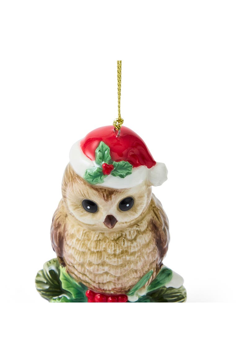 Christmas Tree Owl Ornament, Alternate, color, Multi