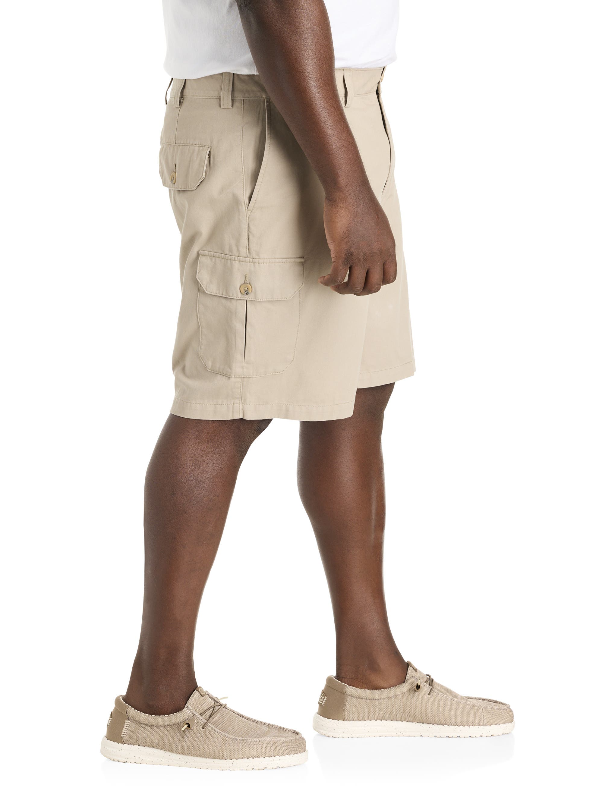 Harbor Bay by DXL Big & Tall Continuous Comfort Cotton Cargo Shorts ...