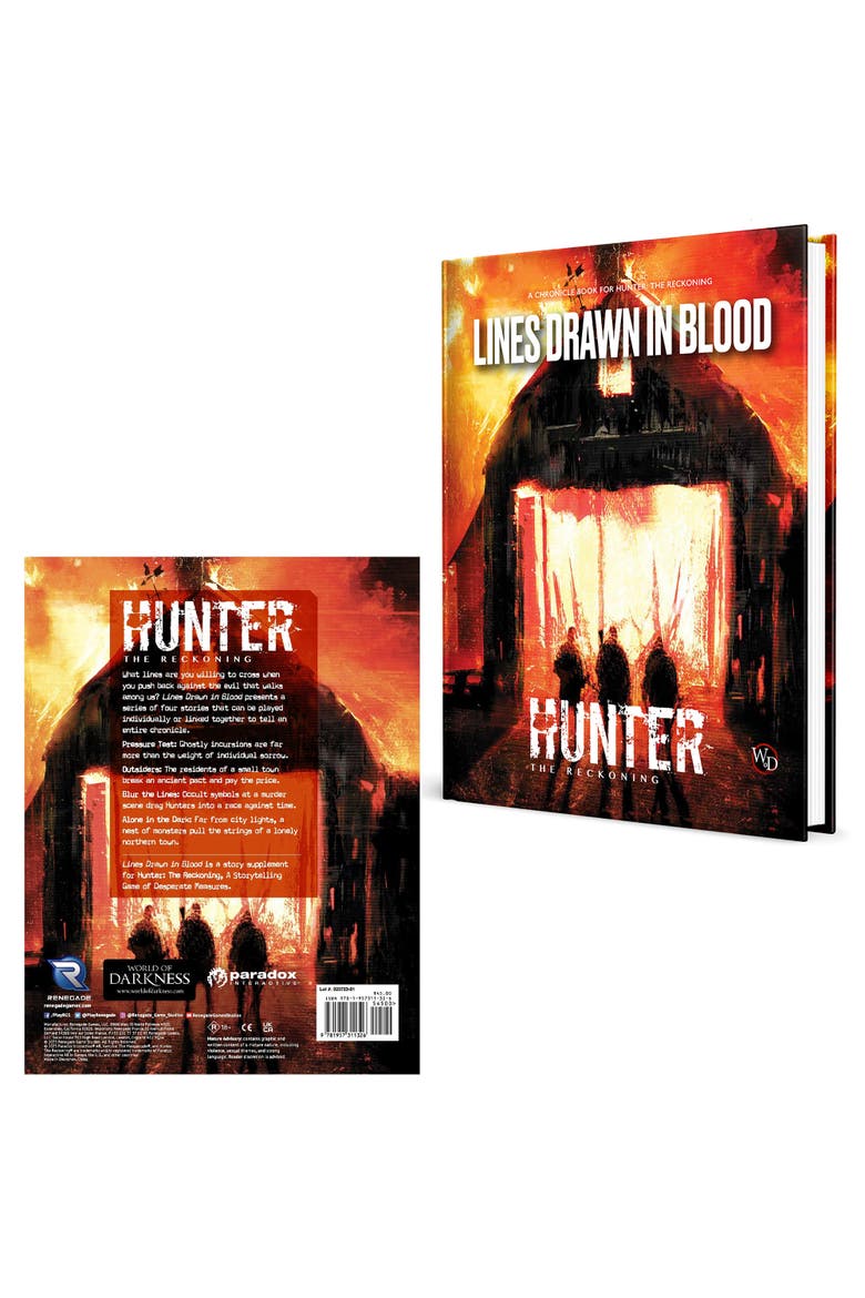 Hunter The Reckoning 5th Edition Roleplaying Game Chronicle Book, Alternate, color, Multicolored