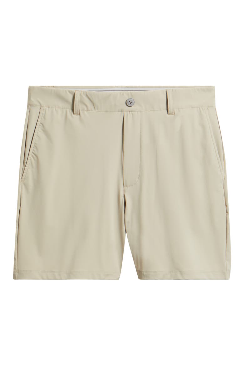 Fusionn Stretch Nylon Chino Shorts, Alternate, color, KHAKI