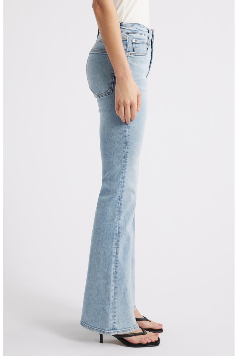 Flexi Dahlia Mid Rise Flare Leg Jeans, Alternate, color, LOU