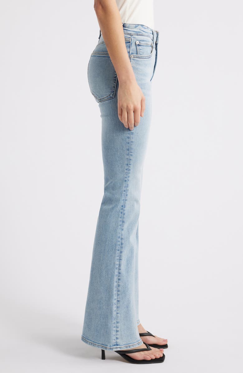 rag & bone Flexi Dahlia Mid Rise Flare Leg Jeans, Alternate, color, Lou