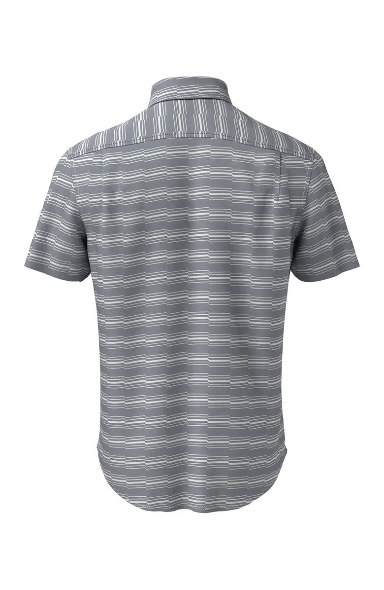 Original Penguin Zig-Zag Stripe Short Sleeve Heritage Fit Shirt, Alternate, color, 