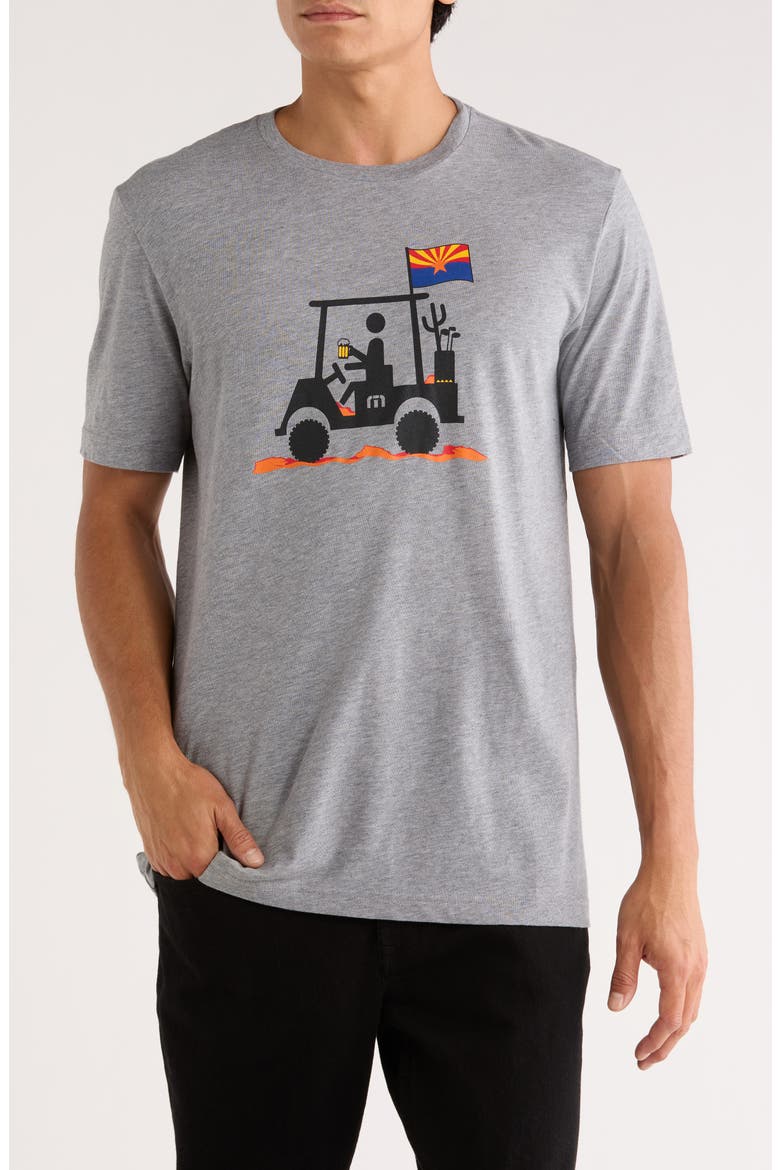 Man of the Desert Cotton Graphic T-Shirt, Main, color, HEATHER GREY