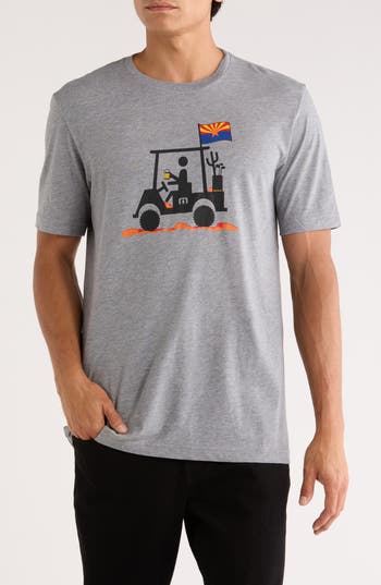 Travismathew Man Of The Desert Cotton Graphic T-shirt In Gray