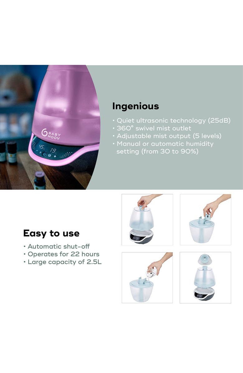 Babymoov Hygro Humidifier, Alternate, color, Grey