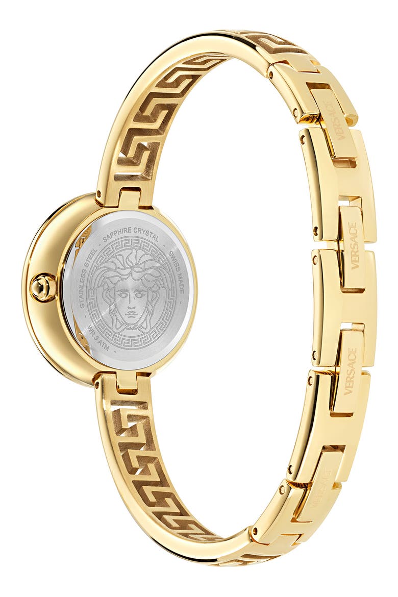 Medusa Eclipse Bracelet Watch, 28mm, Alternate, color, IP GOLD