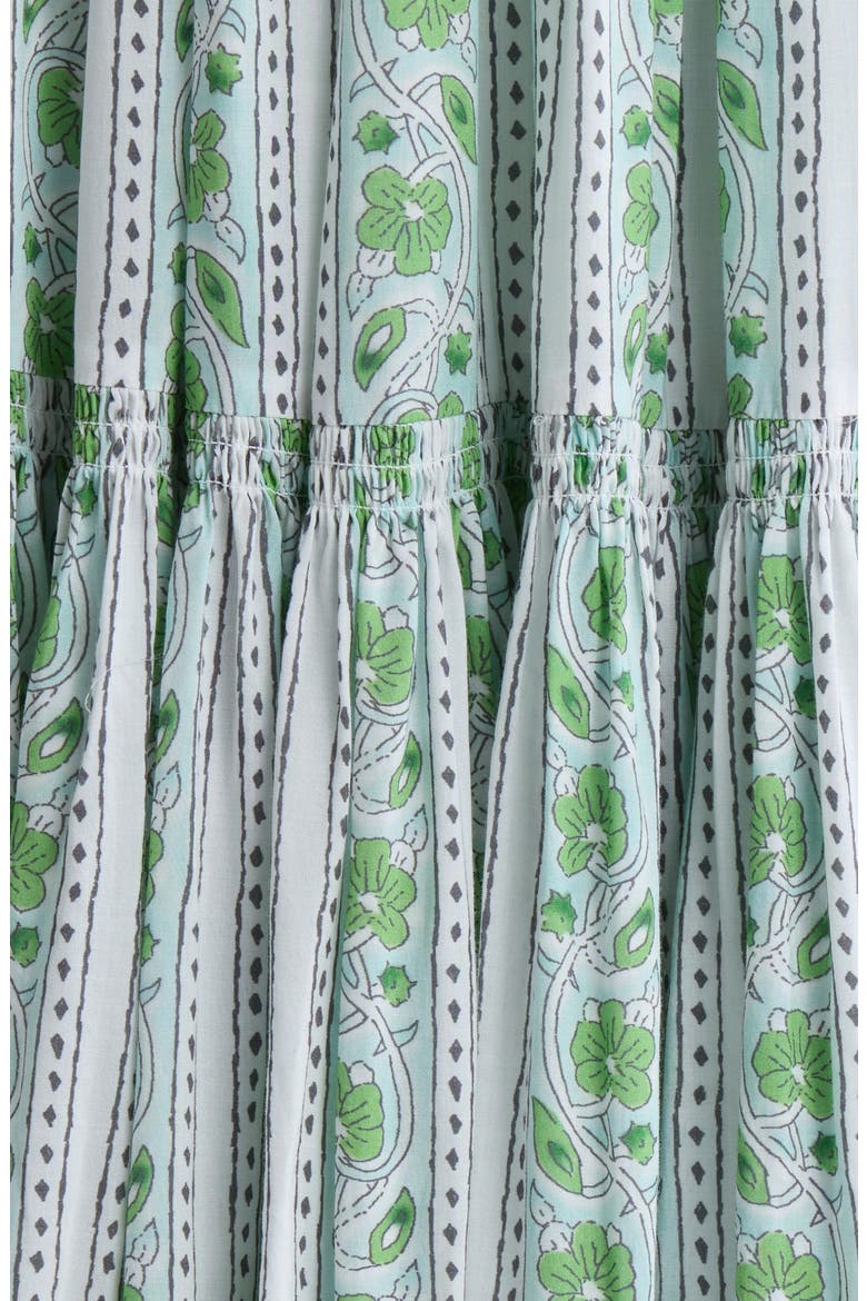 Scarlett Tiered Cover-Up Maxi Dress, Alternate, color, OPEN GREEN