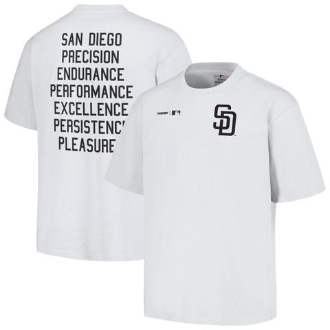 Men's PLEASURES  White San Diego Padres Precision T-Shirt