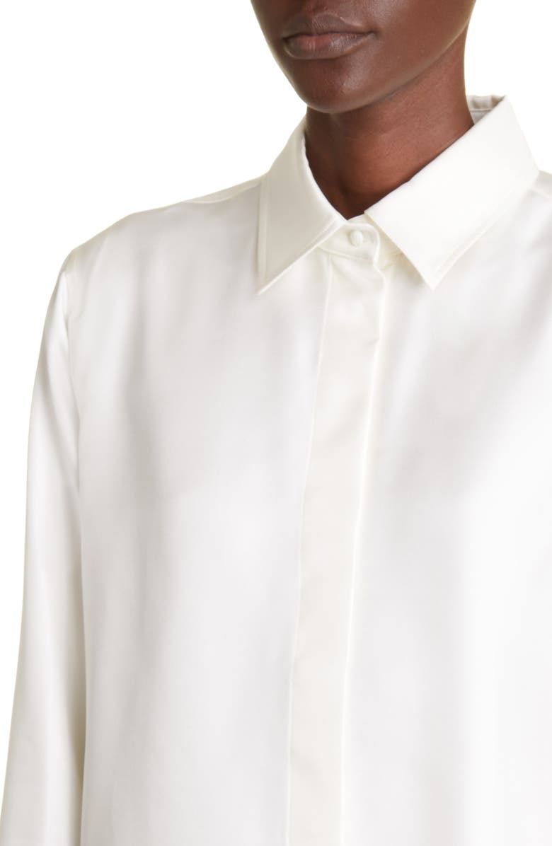 Max Mara Molina Silk Shirt, Alternate, color, 