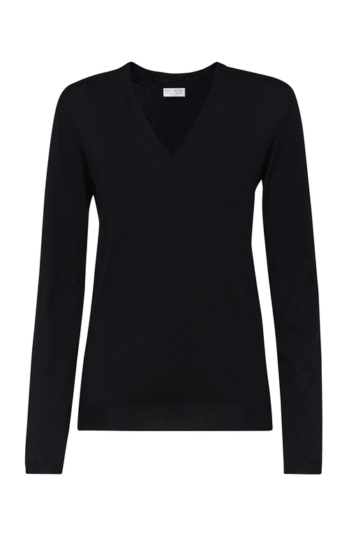 Brunello Cucinelli Sparkling Sweater In Black