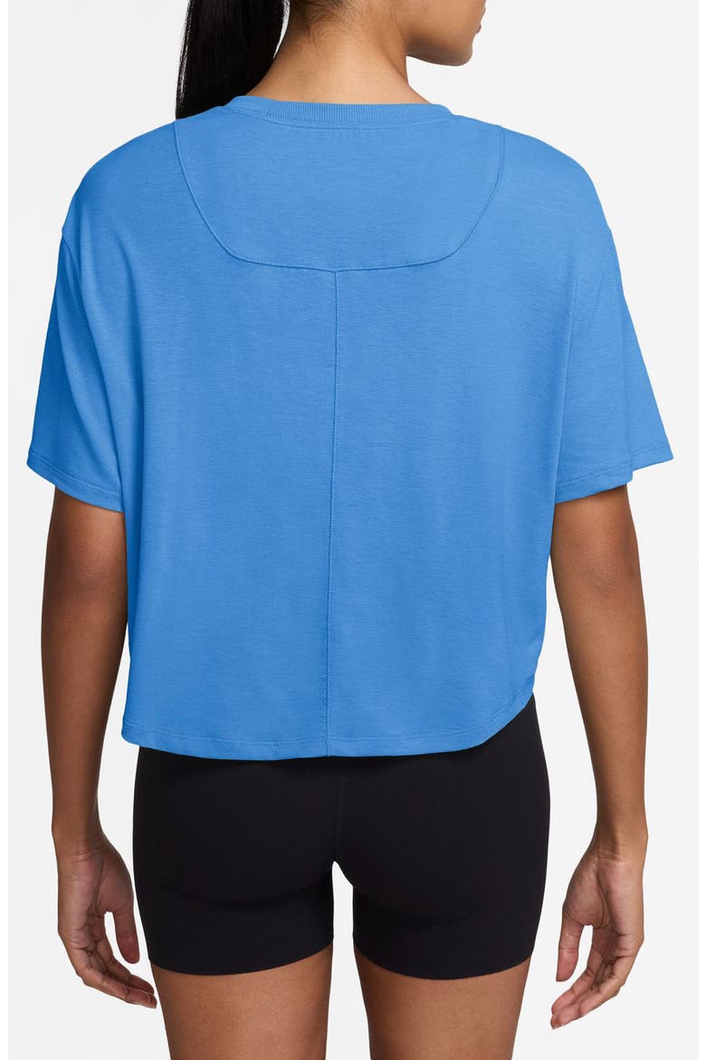 One Relaxed Dri-FIT Crop Top, Alternate, color, UNIVERSITY BLUE/ WHITE