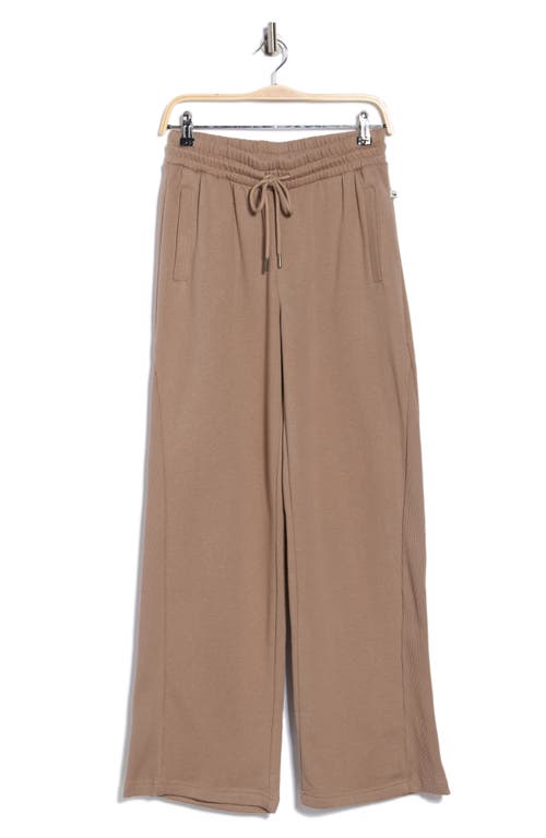 Jessica Simpson Pocket Fleece Wide Leg Pants In Neutral