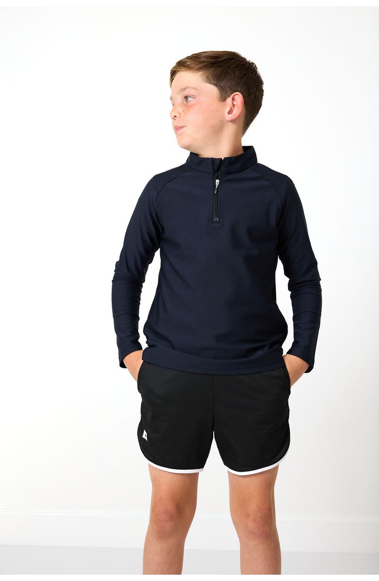 Courtside Kids Boys Half Zip, Alternate, color, Black
