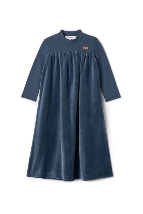 Ribbed Top with Velour Bottom Robe (Toddler, Little Kid & Big Kid)