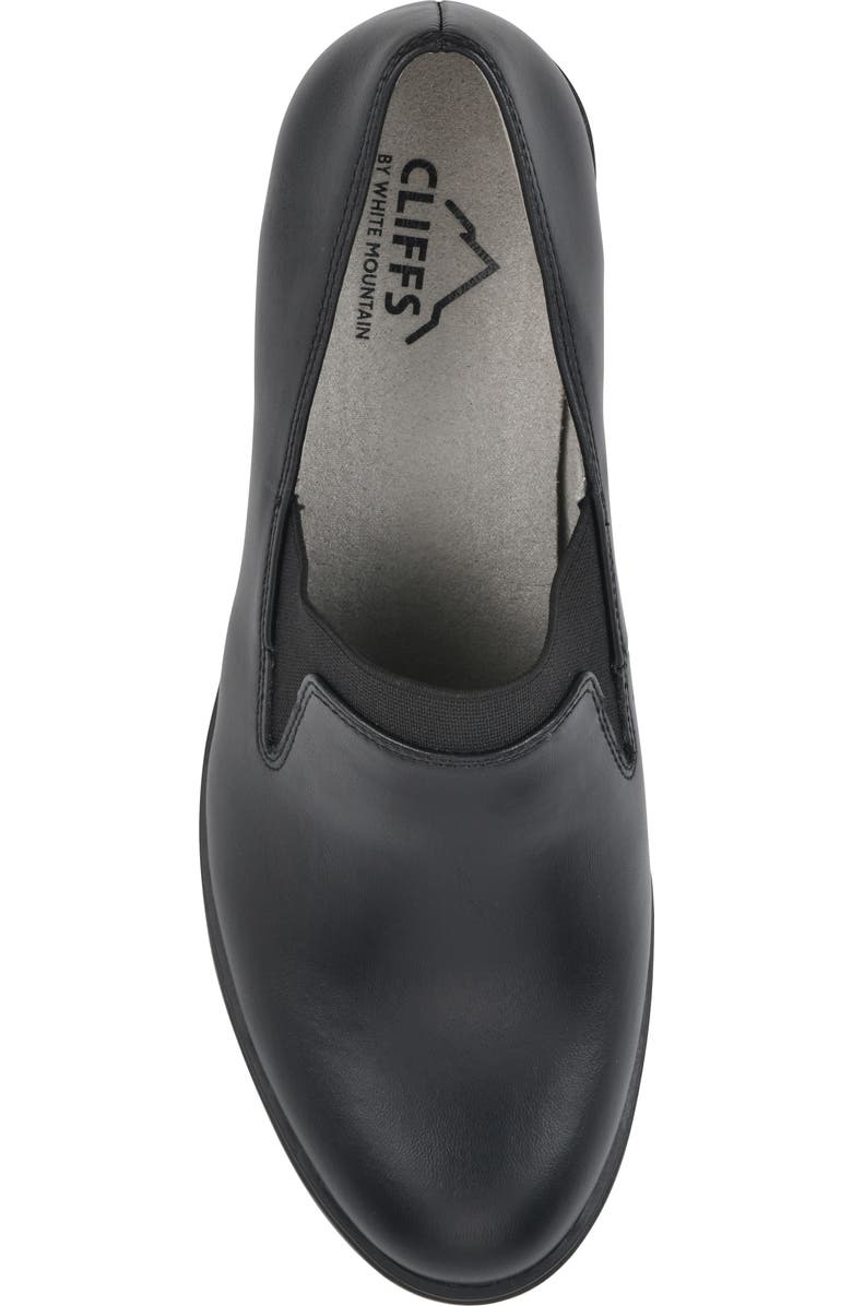 CLIFFS BY WHITE MOUNTAIN Hunton Block Heel Loafer Pump - Wide Width, Alternate, color,