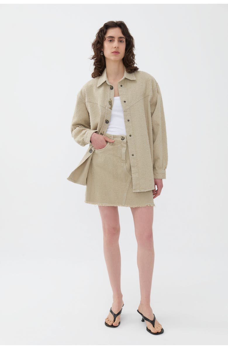 Nocturne Denim Shirt with Embroidered Accessories, Alternate, color,