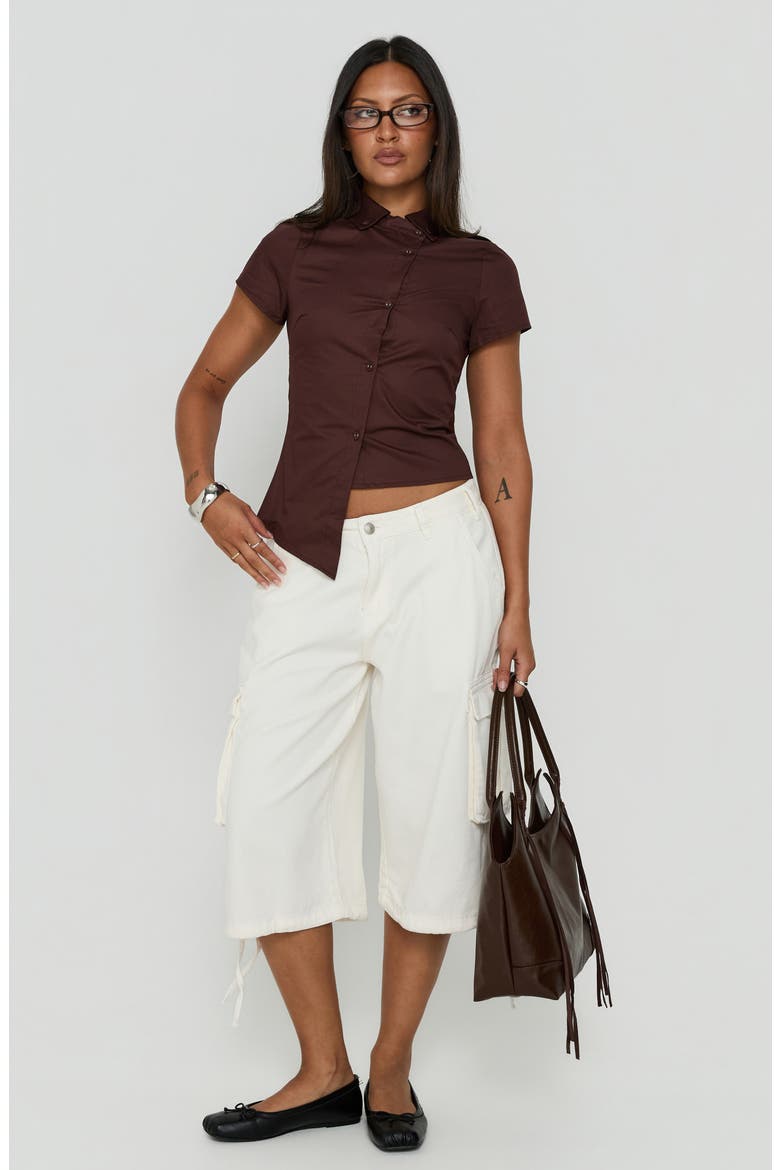 Hudsen Longline Cargo Shorts, Alternate, color, CREAM