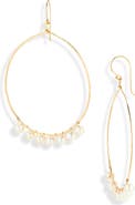 Kiara by Ki-Ele Kate Large Freshwater Pearl Hoop Earrings